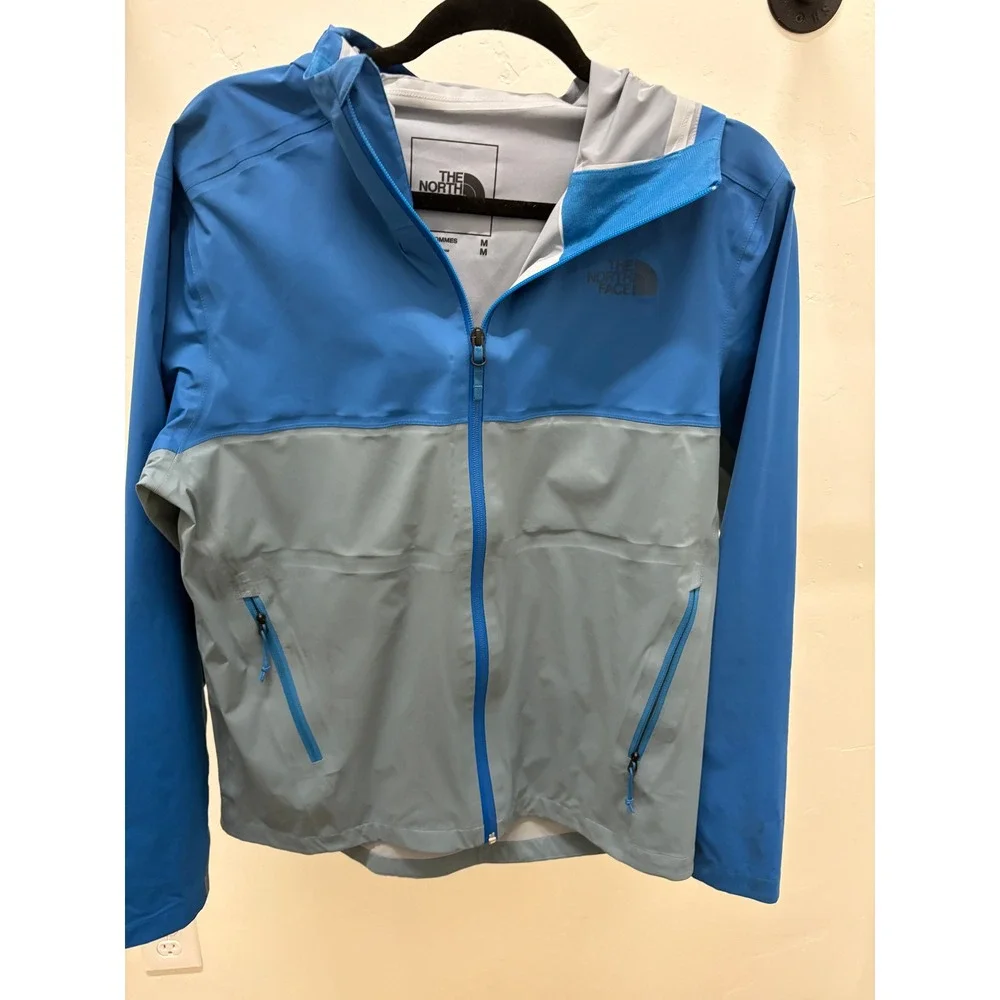 The North Face Mens Apex Flex GTX 2.0 Gore-Tex Hooded Jacket Blue‎ Grey Medium